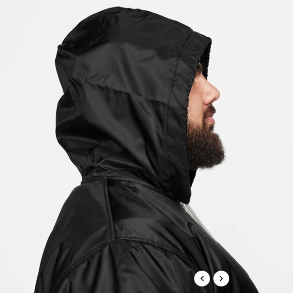 Nike Therma-FIT Standard Issue Oversized Waterproof Zip Hoodie Jacket Size L - Picture 3 of 14
